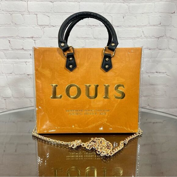 None Handbags - LOUIS VUITTON gift bag holiday 2020 edition wrapped in PVC to a useful crossbody